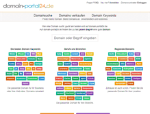 Tablet Screenshot of domain-portal24.de